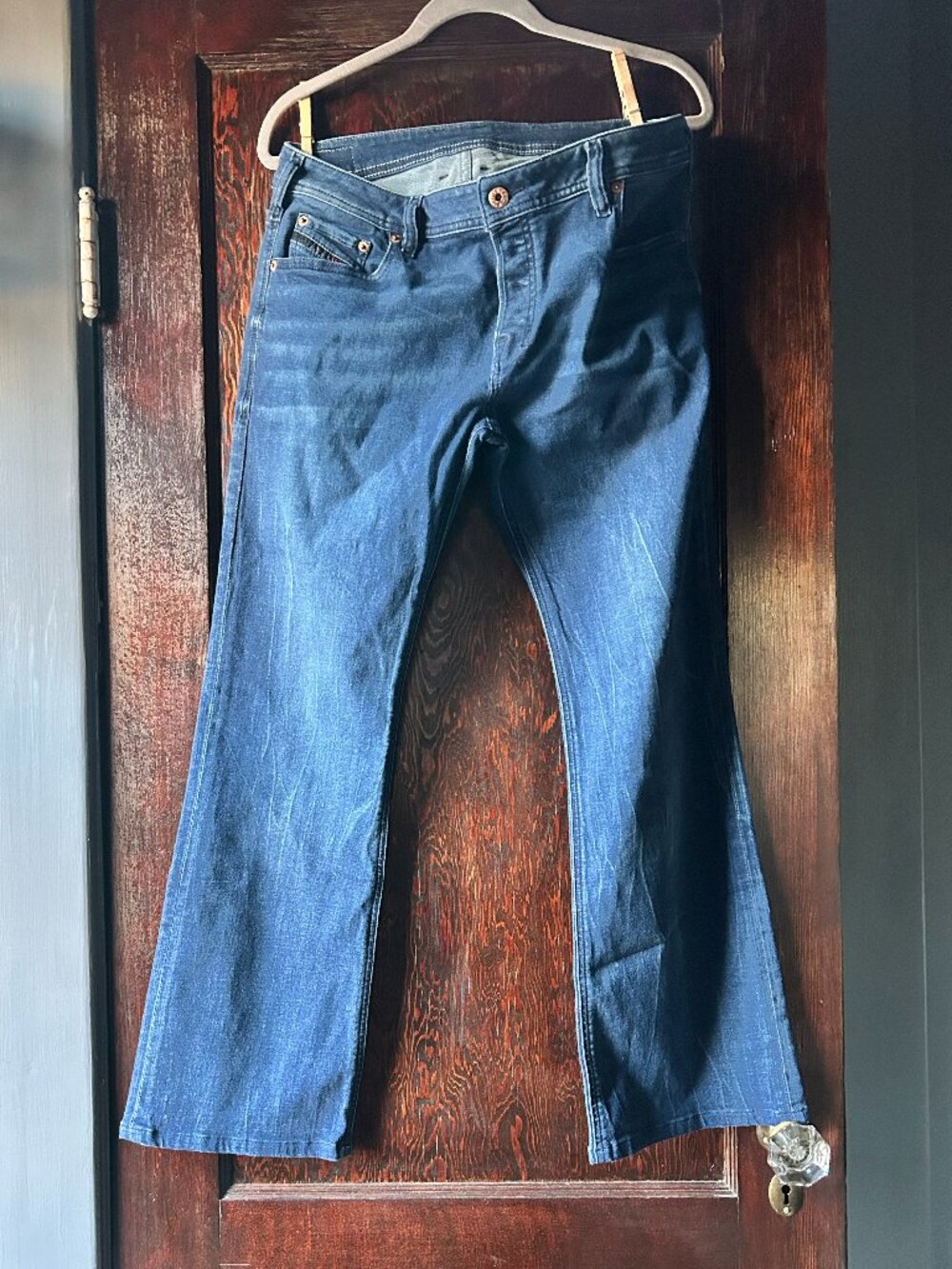 Diesel Zatiny Regular Bootcut Jeans Blue Wash C685T 32x30